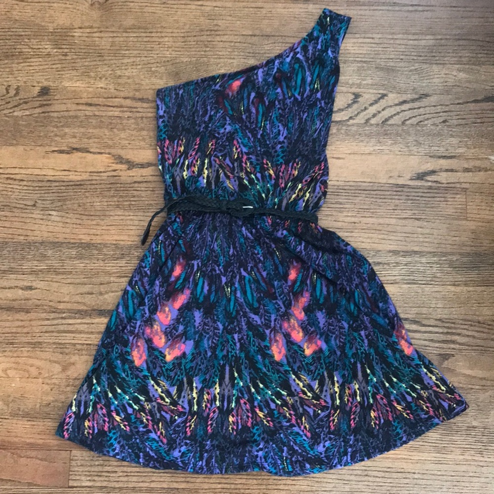 Xhiliration One Shoulder Dress